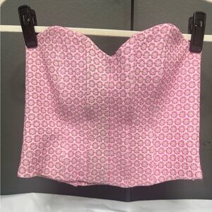 Show Me Your MuMu Pink Patterned tube top
